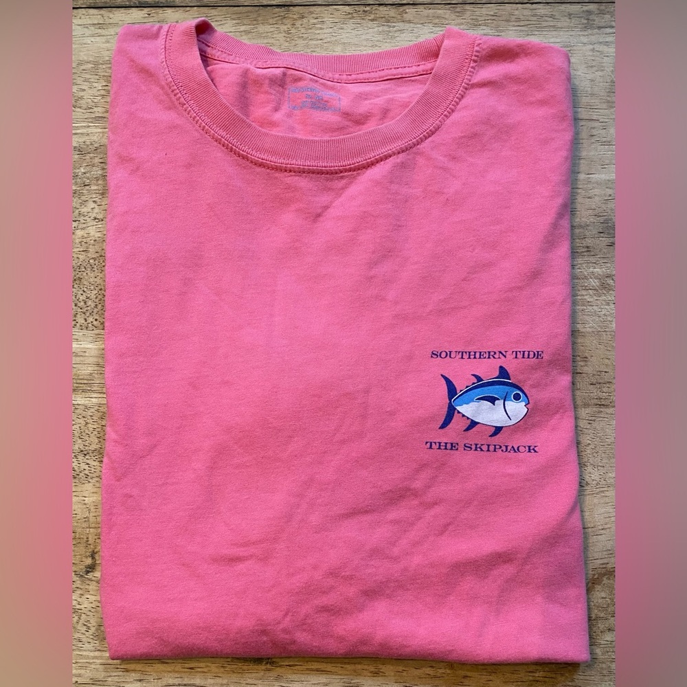 Southern Tide Men’s XS 100% Cotton Hot Pink Skipjack Graphic Tee - Picture 3 of 12